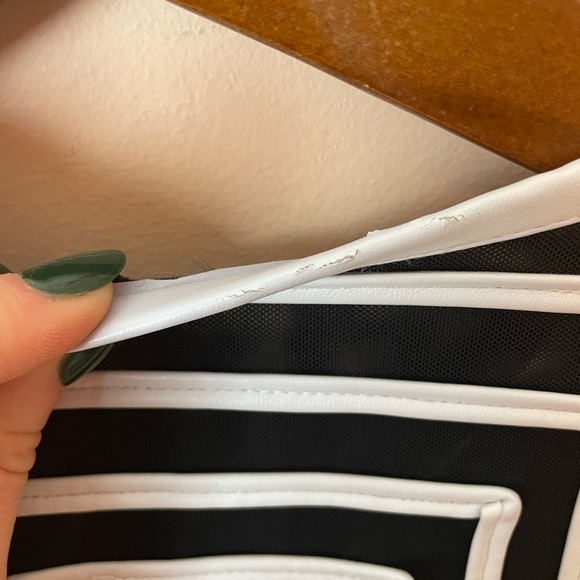 Berek Transparent Mesh-Leather Abstract Jacket - Picture 9 of 9